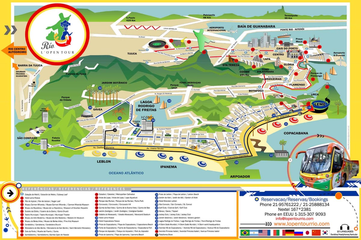 ரியோ சுற்றுலா வரைபடம்