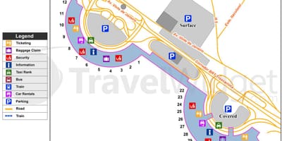 ரியோ டி ஜெனிரோ கிக் விமான நிலைய வரைபடம்
